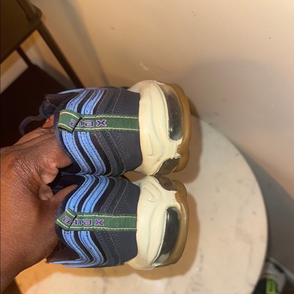 Nike Air Max 97 Women's Sneakers - Blue and Black - Picture 9 of 10